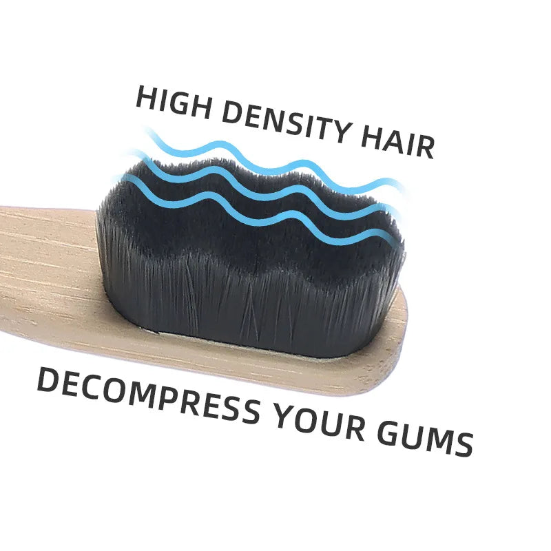 Biodegradable Bamboo Toothbrush – Eco-Friendly with Ultra-Soft Bristles | 4 Pack