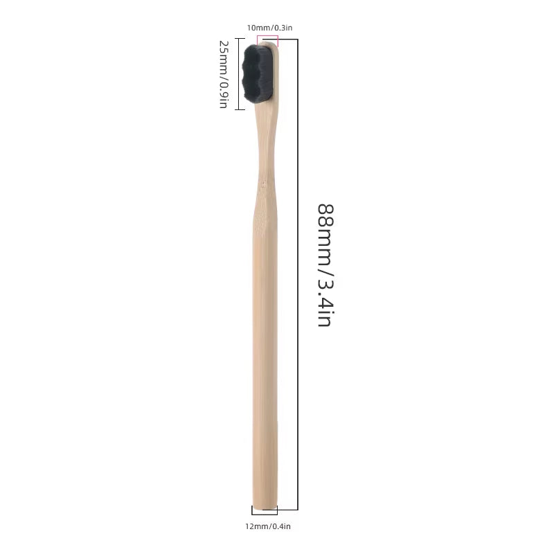 Biodegradable Bamboo Toothbrush – Eco-Friendly with Ultra-Soft Bristles | 4 Pack